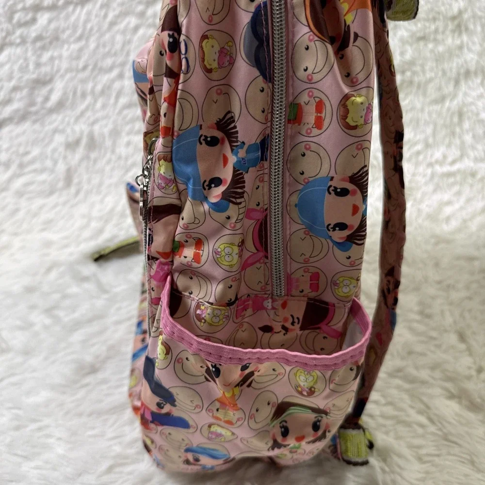 Vintage Harajuku Lovers Pink Backpack Y2K‎ Gwen Stefani Character Print Bag
